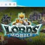 Lords Mobile game gameplay screen on mobile device
