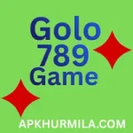 Golo789 Game logo featuring blue text and red diamond shapes on a green background with the website APKHURMILA.COM.