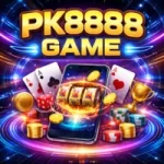 PK8888 Game online gaming platform logo for Android and APK users.